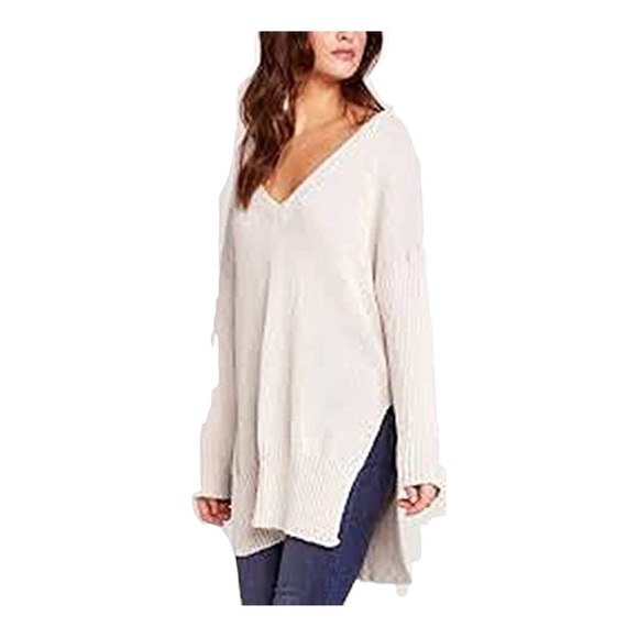 𝅺jack by BB Dakota Women's Getting Warmer V-Neck Wide Ribbed Sweater - Picture 1 of 13